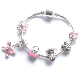Fairytale Dreams Silver Plated Charm Bracelet For Girls
