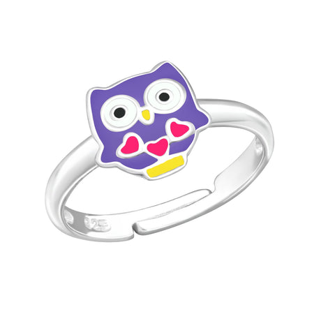 Children's Sterling Silver Adjustable Llama Ring