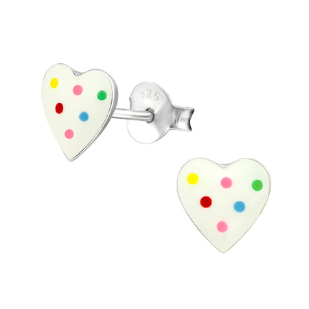 Children's Sterling Silver 'Sparkle Jigsaw Puzzle Piece' Crystal Stud Earrings