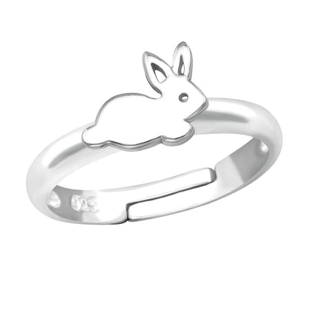 Children's Sterling Silver Adjustable Llama Ring
