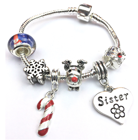 Stainless Steel 9mm Shiny 'Dangling Christmas Tree' Link for Italian Charm Bracelet