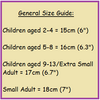 size guide for 9 year old birthday charm bracelet