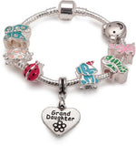 Granddaughter Animal Magic Silver Plated Charm Bracelet Gift
