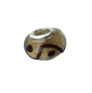 'Tahiti Flower' Bead With Silver Plated Core