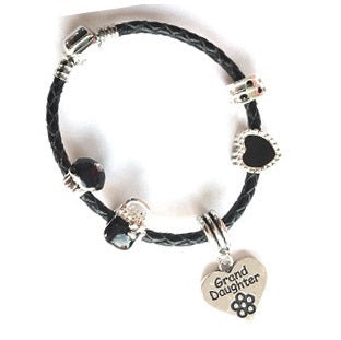Children's Sisters 'Horse Lovers' Charm Pink Leather Bracelet
