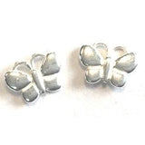 Children's Sterling Silver Butterfly Stud Earrings