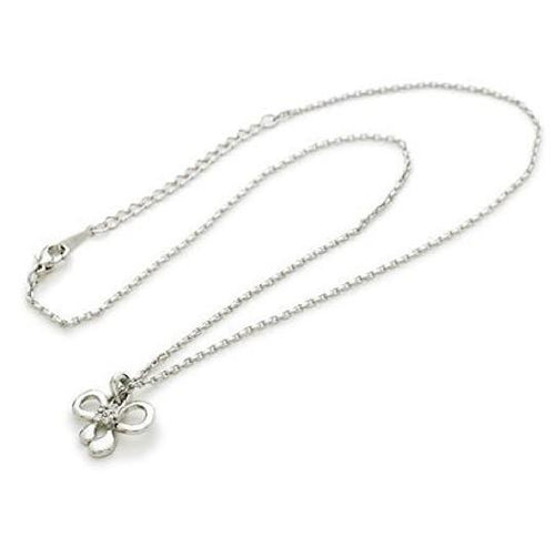 Diamante necklace with bow pendent
