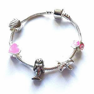 I Love Unicorns Silver Plated Charm Bracelet For Girls