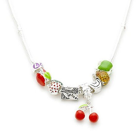 Children's 'Diamante Teddy Bear' Silver Plated Necklace
