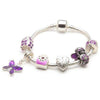 Best Friend Purple Fairy Dream Silver Plated Charm Bracelet