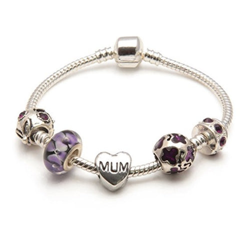 Purple Rush Mum Bracelet or Mum Jewelry as Gifts For Mum