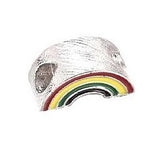 Alloy Enamel Rainbow Charm
