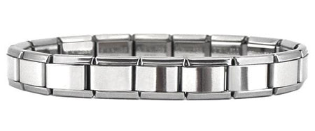 Stainless Steel 9mm Shiny January Birthstone Link for Italian Charm Bracelet