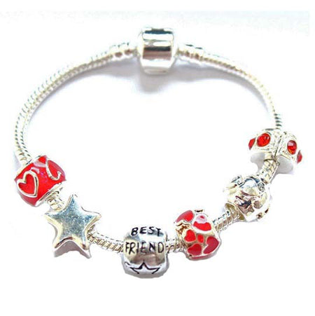 Adjustable Christmas Rosy Cheeks Santa Wish / Friendship Bracelet